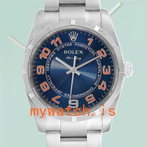 Rolex Air-king 36mm 114210BLAO Men’s Stainless Steel Silver-tone