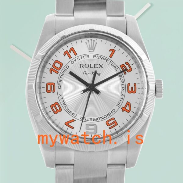 Rolex Air-king Men’s 114210SAO 36mm Oyster Bracelet Silver-tone