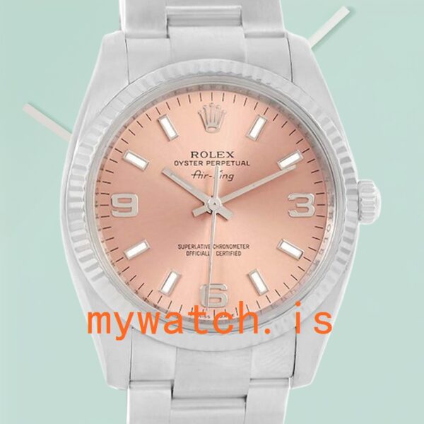 Rolex Air-king 36mm 114234PSO Men’s Silver-tone
