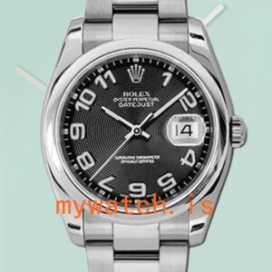 Rolex Datejust 116200BKCAO Men’s 36mm Black Concentric Dial