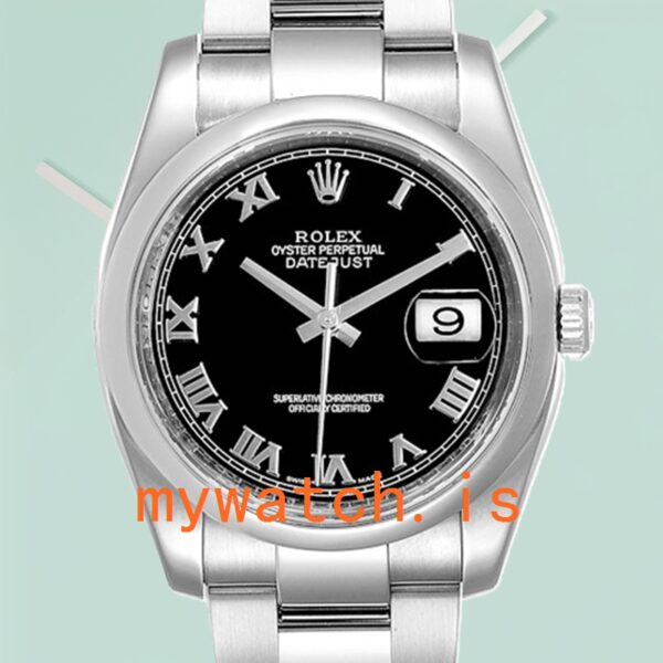 Rolex Datejust 116200BKRO 36mm Men’s Black Dial Stainless Steel - Image 5