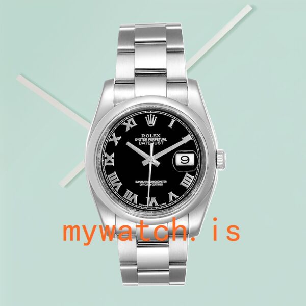 Rolex Datejust 116200BKRO 36mm Men’s Black Dial Stainless Steel - Image 3