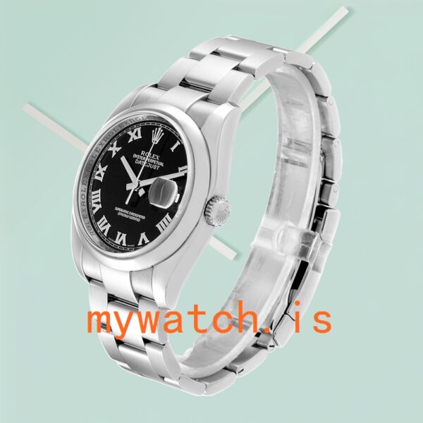 Rolex Datejust 116200BKRO 36mm Men’s Black Dial Stainless Steel - Image 4