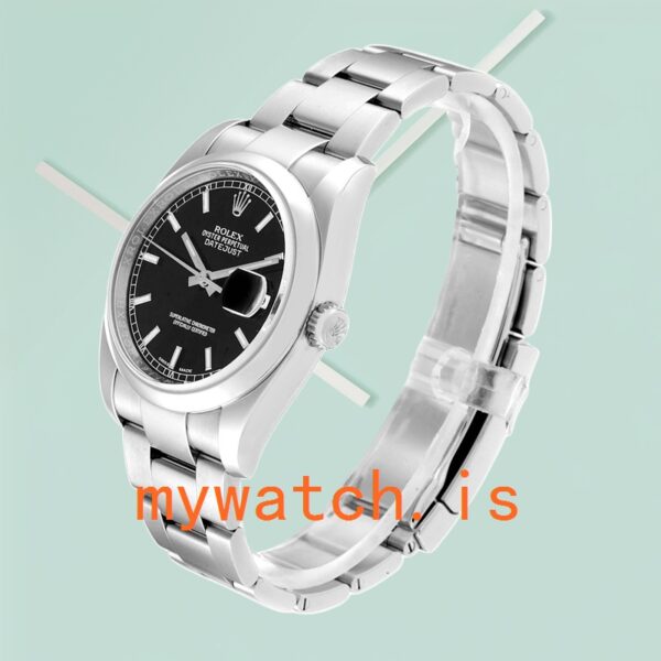 Rolex Datejust 36mm 116200BKSO Men’s Black Dial Silver-tone - Image 4