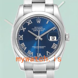Rolex Datejust 36mm 116200BLRO Men’s Automatic Silver-tone