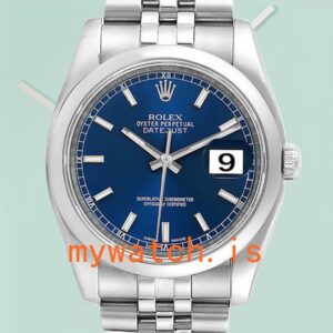 Rolex Datejust Men’s 36mm 116200BLSJ Stainless Steel