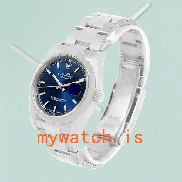Rolex Datejust 36mm 116200BLSO Men’s Silver-tone Oyster Bracelet - Image 2