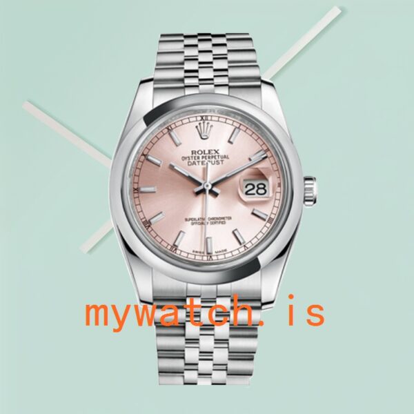 Rolex Datejust Men’s 116200PSJ 36mm Automatic Pink Dial - Image 2