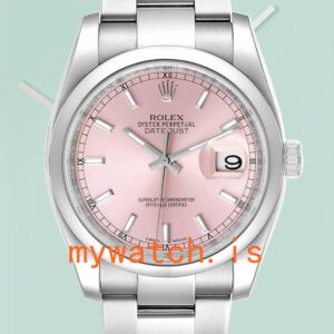 Rolex Datejust Men’s 36mm 116200PSO Stainless Steel Pink Dial