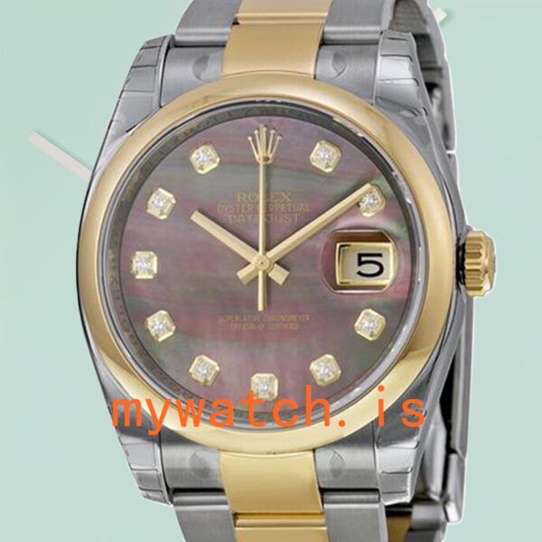 Rolex Datejust Men’s 116203BKMDO 36mm Automatic Oyster Bracelet