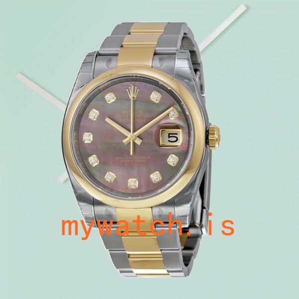 Rolex Datejust Men’s 116203BKMDO 36mm Automatic Oyster Bracelet - Image 3