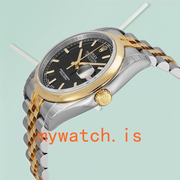 Rolex Datejust 36mm 116203BKSJ Men’s Black Dial Jubilee Bracelet - Image 4