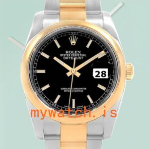 Rolex Datejust Men’s 36mm 116203BKSO Oyster Bracelet Automatic