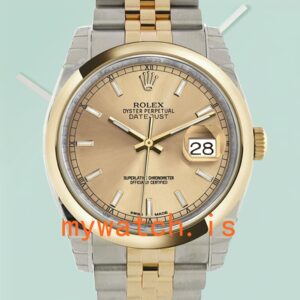 Rolex Datejust Men’s 116203CSJ 36mm Champagne Dial Stainless Steel