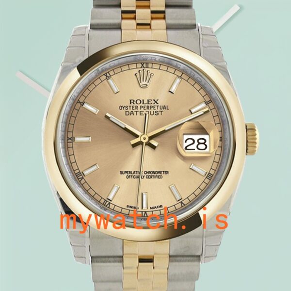 Rolex Datejust Men’s 116203CSJ 36mm Champagne Dial Stainless Steel