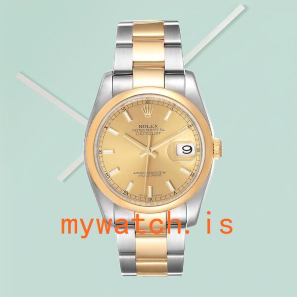 Rolex Datejust 116203-72203 Men’s 36mm Stainless Steel Oyster Bracelet - Image 2