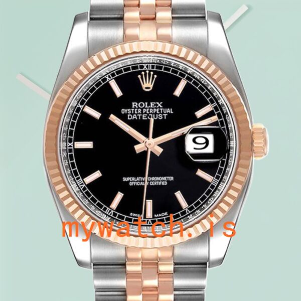 Rolex Datejust Men’s 116231 36mm Automatic Black Dial