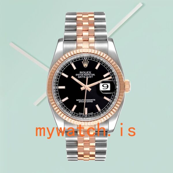 Rolex Datejust Men’s 116231 36mm Automatic Black Dial - Image 2