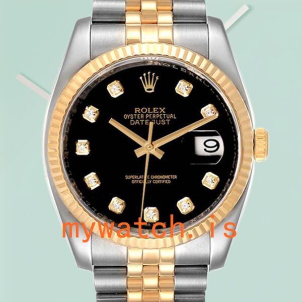 Rolex Datejust 116233BKDJ 36mm Men’s Stainless Steel