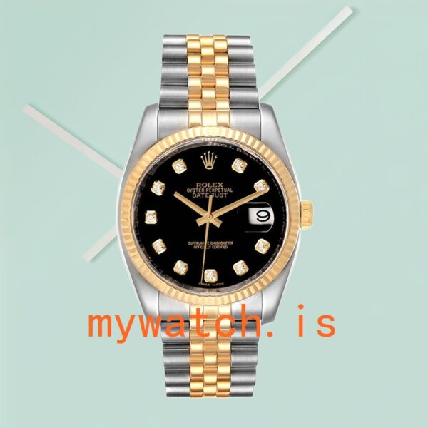 Rolex Datejust 116233BKDJ 36mm Men’s Stainless Steel - Image 2
