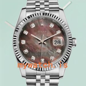 Rolex Datejust Men’s 36mm 116234BKMDJ Mother of Pearl Dial Silver-tone