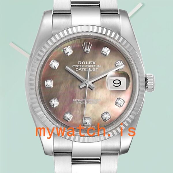 Rolex Datejust 36mm Men’s 116234BKMDO Mother of Pearl Dial