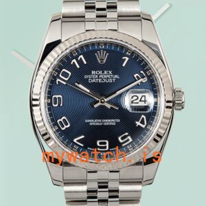 Rolex Datejust Men’s 116234BLCAJ 36mm Stainless Steel