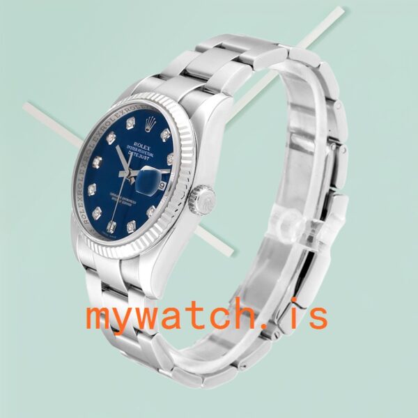 Rolex Datejust Men’s 116234BLSO 36mm Oyster Bracelet Silver-tone - Image 3