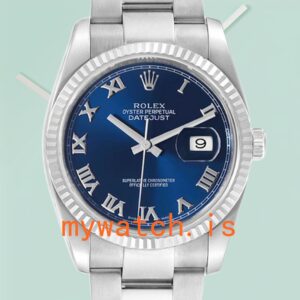 Rolex Datejust Men’s 36mm 116234BLRO Stainless Steel
