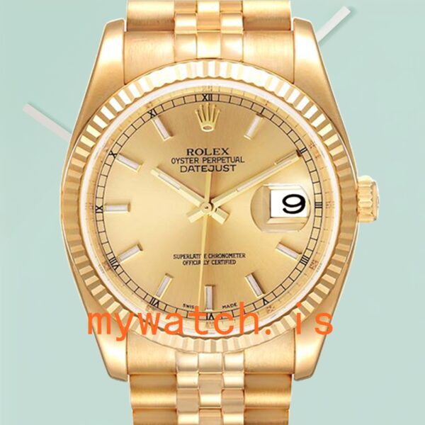 Rolex Datejust 116238-0059 Men’s 36mm Gold-tone Jubilee Bracelet