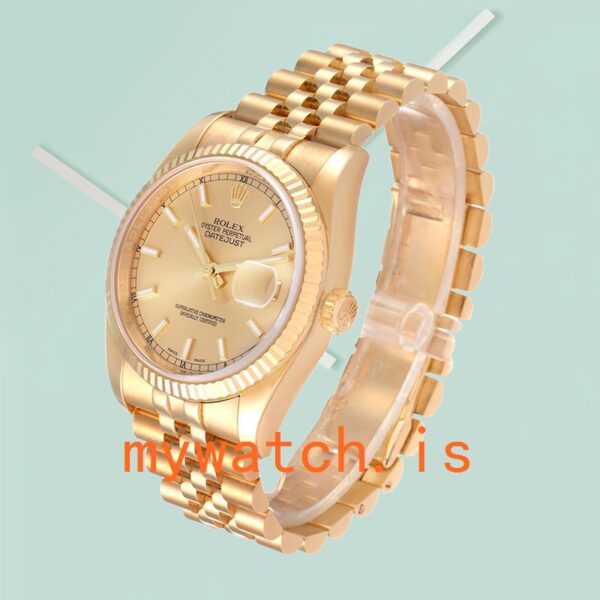 Rolex Datejust 116238-0059 Men’s 36mm Gold-tone Jubilee Bracelet - Image 2