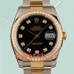 Rolex Datejust Men’s 116243BKDO 36mm Silver-tone