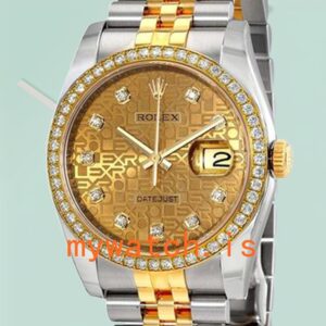 Rolex Datejust Men’s 116243CJDJ 36mm Black Dial