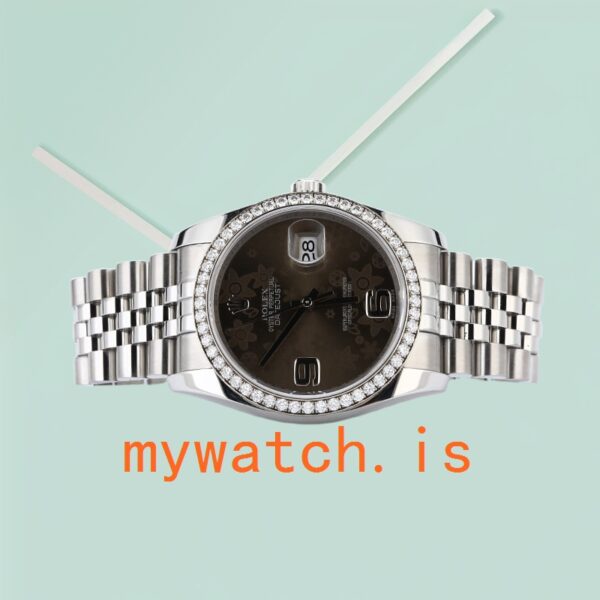 Rolex Datejust 116244BFAJ 36mm Men’s Diamond Bezel Silver-tone - Image 4