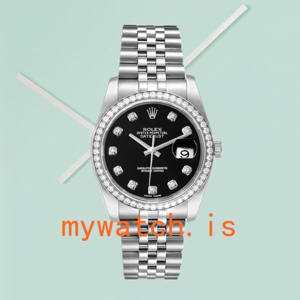 Rolex Datejust 36mm 116244BKDJ Men’s Black Dial - Image 2