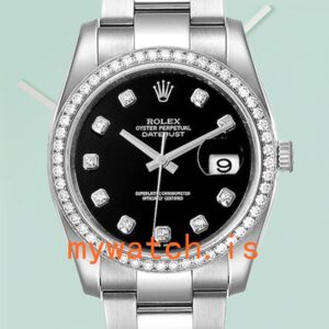 Rolex Datejust 116244BKDO 36mm Men’s Silver-tone