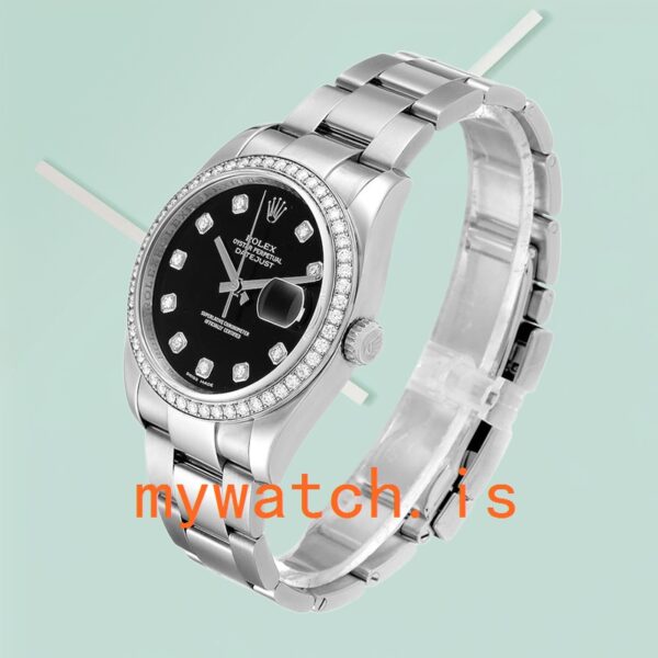 Rolex Datejust 116244BKDO 36mm Men’s Silver-tone - Image 3