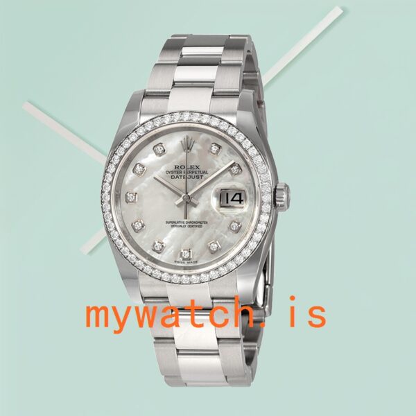 Rolex Datejust 36mm Men’s 116244PFAO Pink Floral Dial - Image 2