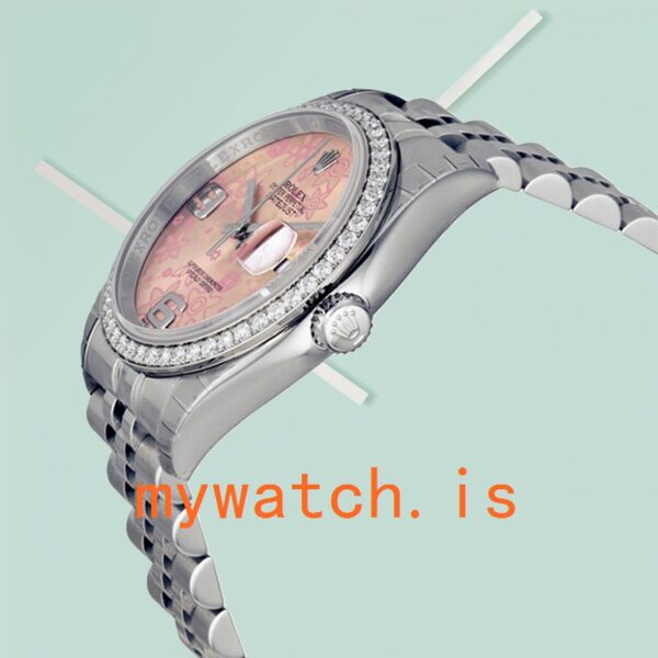 Rolex Datejust 36mm 116244PFAJ Men’s Pink Floral Dial - Image 4
