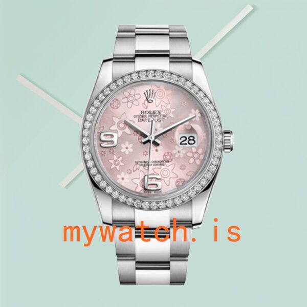Rolex Datejust 36mm Men’s 116244PFAO Pink Floral Dial - Image 2