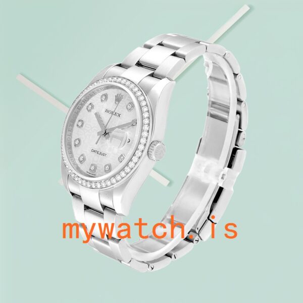Rolex Datejust 116300BKRO Men’s 41mm Oyster Bracelet Black Dial - Image 4