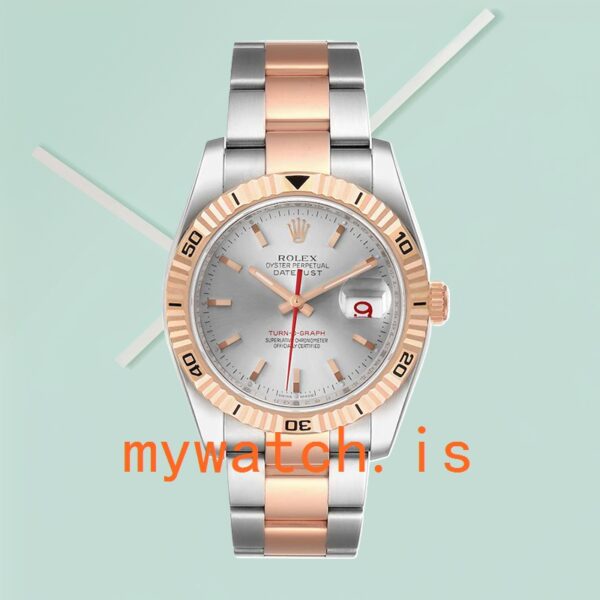 Rolex Datejust Turn-o-graph 116261 36mm Men’s Stainless Steel Silver Dial - Image 3