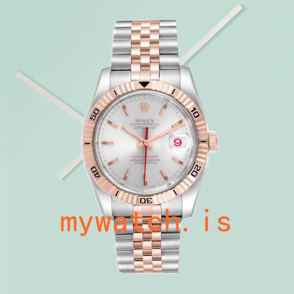 Rolex Datejust Turn-o-graph 116261 36mm Men’s Stainless Steel Silver Dial - Image 4