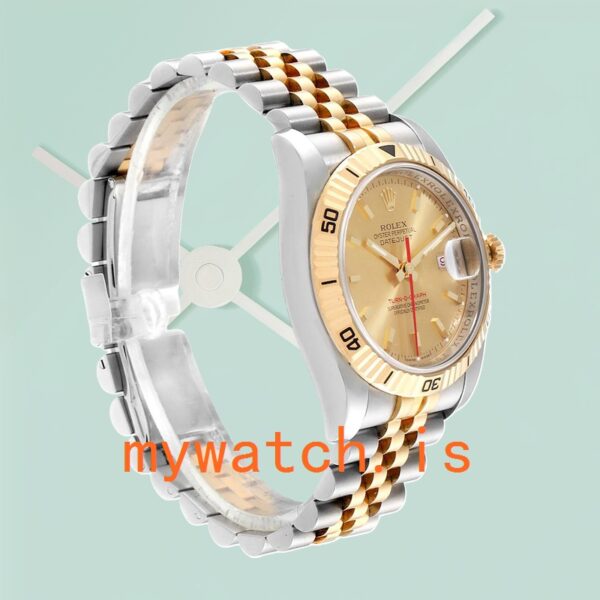 Rolex Datejust Turn-o-graph 36mm Men’s 116263 Champagne Dial Stainless Steel - Image 5
