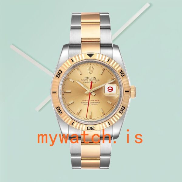 Rolex Datejust Turn-o-graph 36mm Men’s 116263 Champagne Dial Stainless Steel - Image 3