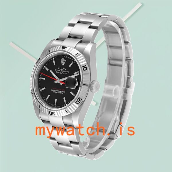 Rolex Datejust Turn-o-graph 116264 Men’s 36mm Black Dial Silver-tone - Image 4