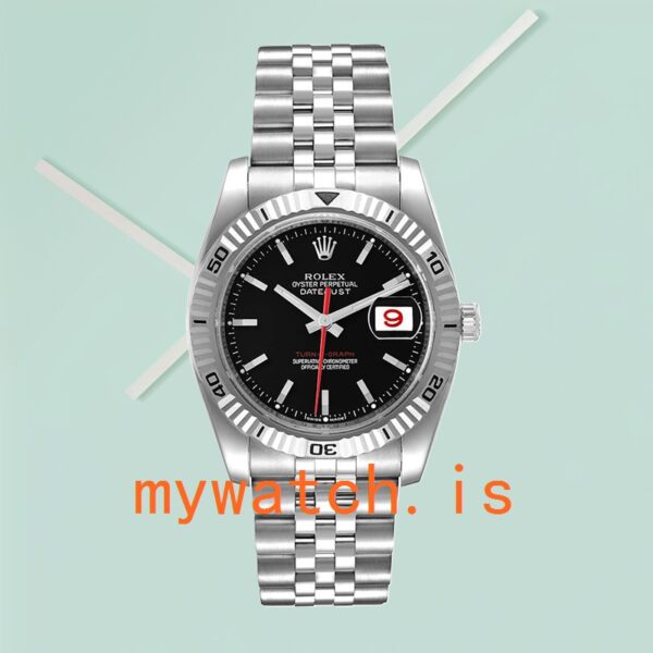 Rolex Datejust Turn-o-graph 116264 Men’s 36mm Black Dial Silver-tone - Image 2