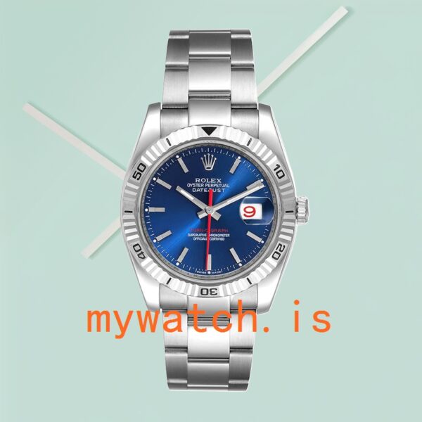 Rolex Datejust Turn-o-graph 116264 36mm Men’s Blue Dial - Image 3