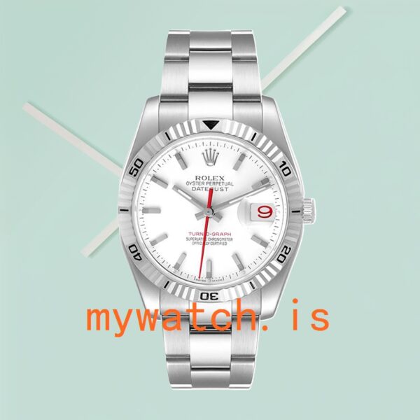 Rolex Datejust Turn-o-graph 36mm Men’s 116264 White Dial - Image 3