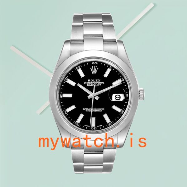 Rolex Datejust Men’s 41mm 116300BKSO Stainless Steel Black Dial - Image 2